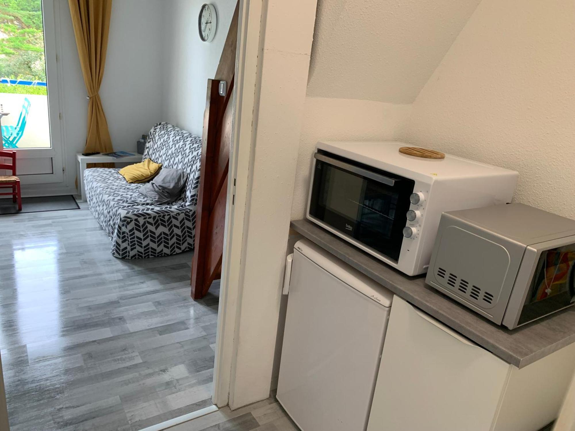 Studio Duplex Vue Mer 100M De La Plage Saint-Nic Exterior foto